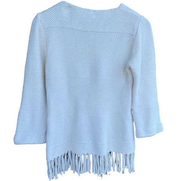 Burgess knit sweater with fringe hem - Picture 4 of 9